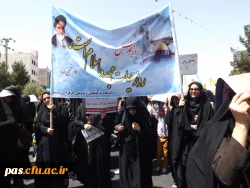 دانشجومعلمان پردیس الزهرا(س) سمنان در راهپیمایی روز قدس