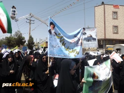 دانشجومعلمان پردیس الزهرا(س) سمنان در راهپیمایی روز قدس
