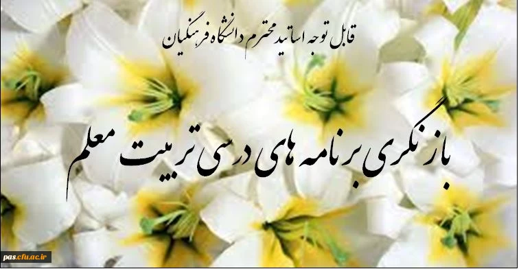 بازنگری برنامه های درسی تربت معلم