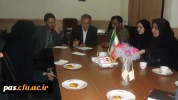 نشست صمیمی سرپرست مدیریت استانی دانشگاه فرهنگیان استان سمنان با دانشجویان پردیس الزهرا (س) سمنان