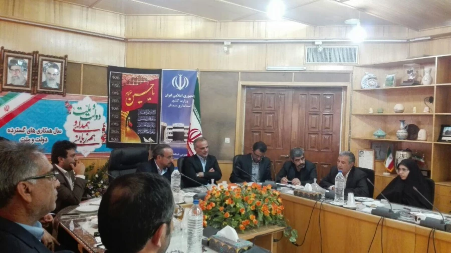 دیدار مدیریت استانی دانشگاه فرهنگیان ،سرپرست پردیس الزهرا س سمنان  و مسئولین آموزش و پرورش استان با استاندار سمنان 4