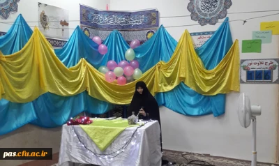 برپایی مراسم جشن و مولودی خوانی به مناسبت دهه کرامت در خوابگاه پردیس الزهرا (س) سمنان