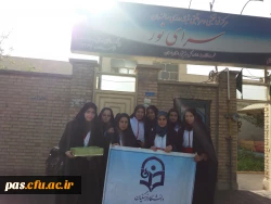 دیدار اعضای کانون هلال احمر از خانه سالمندان سمنان‎