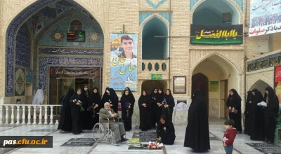 بسیج دانشجویی پردیس الزهرا (س) سمنان با همکاری کانون نماز برگزار نمود:
تجدید بیعت با شهید مدافع حرم 