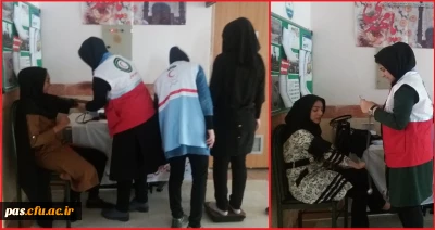 امور دانشجویی پردیس الزهرا(س)  با همکاری کانون هلال احمر برگزار نمود:

برپایی ایستگاه سلامت