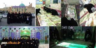 کمیته فرهنگی پردیس الزهرا (س) سمنان با همکاری بسیج دانشجویی برگزار نمود:

تجدید میثاق با شهدای انقلاب اسلامی