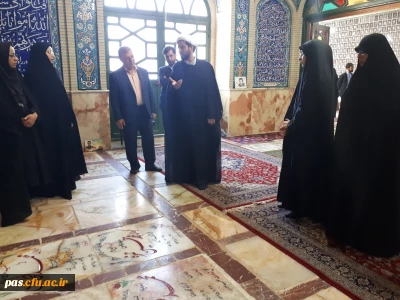 حضور دانشجومعلمان پردیس الزهرا (س) سمنان و مسئولین دانشگاه فرهنگیان استان سمنان در گلزار شهدای امام زاداه یحیی بن موسی الکاظم